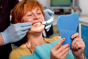 Female patient smiling