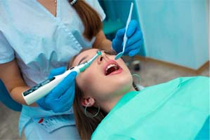 Woman undergoing sedation dentistry in Worcester