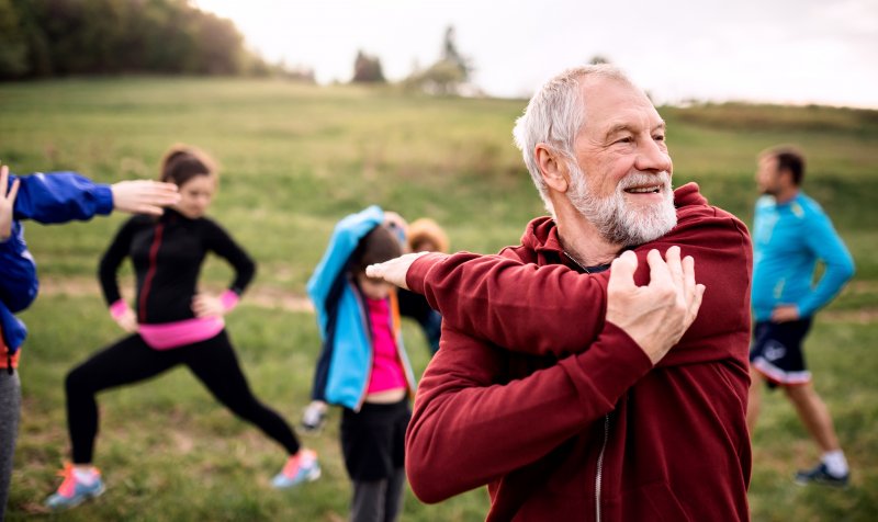 man exercising