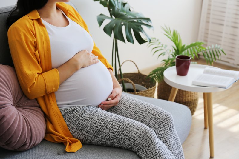 a pregnant woman